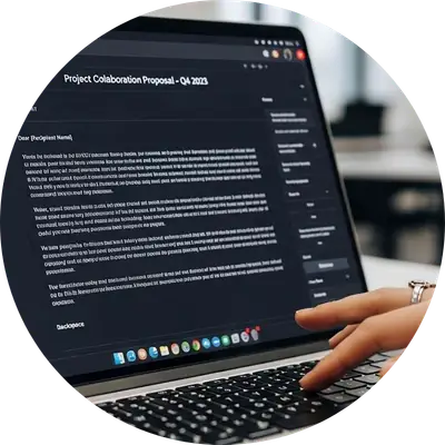 Customer researching products and services using ChatGPT